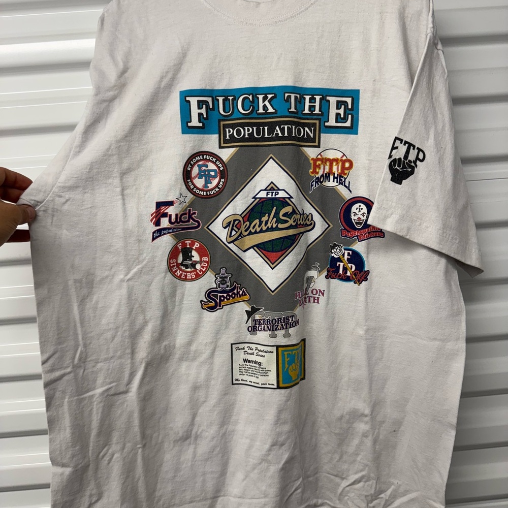 MENS X-LARGE FTP LEAGUE TEE FW23 WHITE